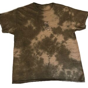 Hot Topic Men’s Brown Tie Dye Teddy Bear in Stitches T-Shirt Size M